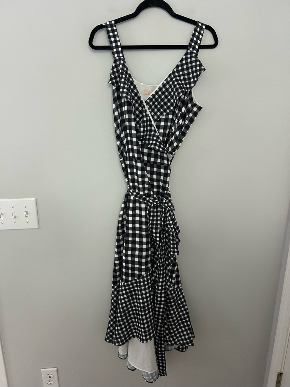 Anthropologie Hutch Gingham Wrap Dress - Picture 2 of 6